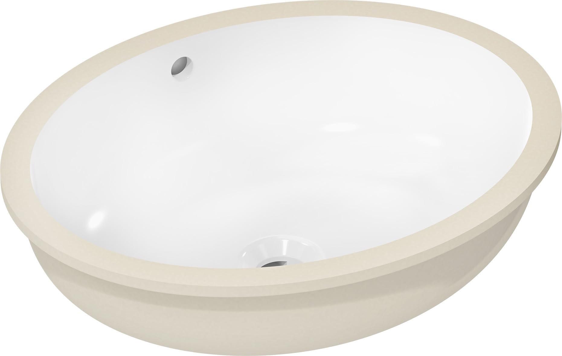 hansgrohe Xuniva D Unterbauwaschtisch, mit Überlauf, ohne Hahnloch, 500x400mm, weiß, 60152450