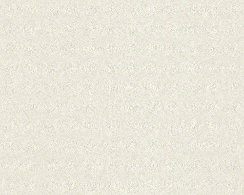 A.S. Création Plain Wallpaper Versace 3 Non-Woven Wallpaper 10.05 m x 0.70 m White Made in Germany 935822 93582-2