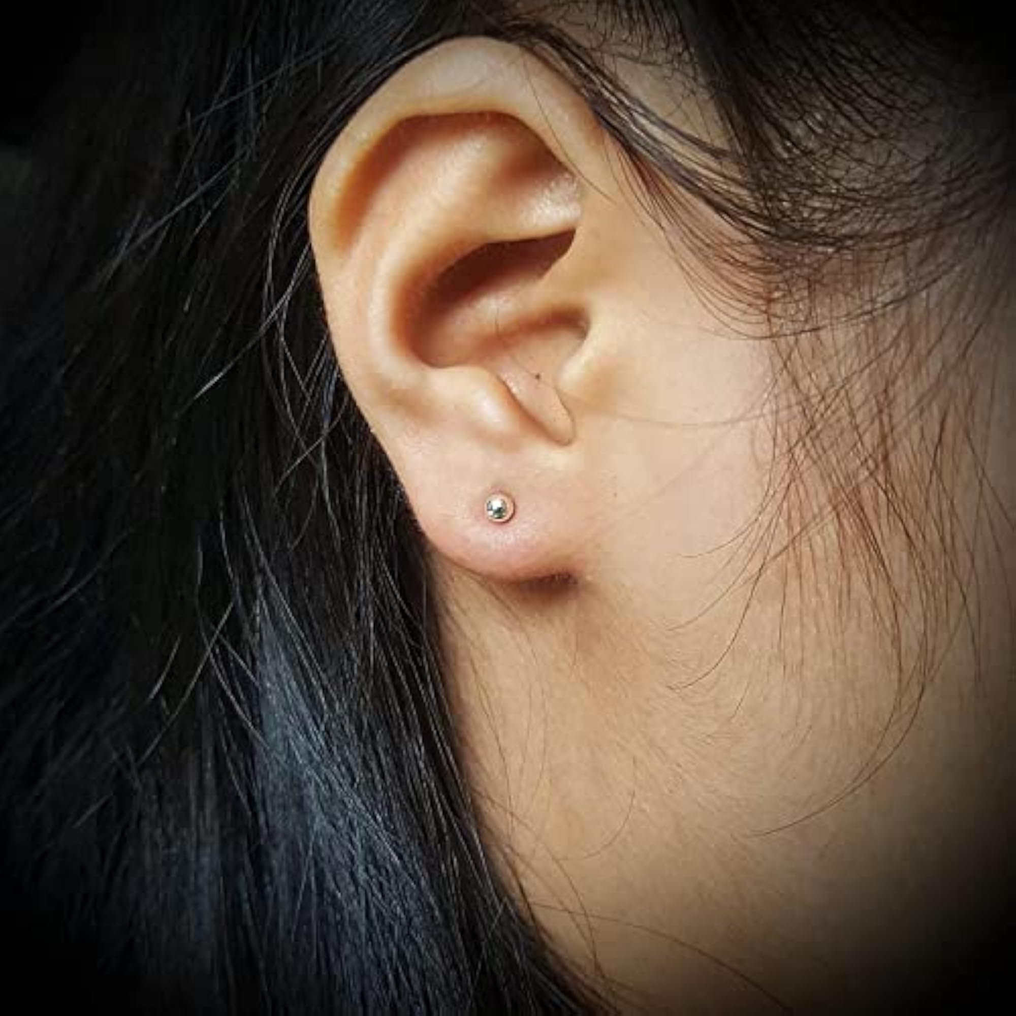 925 Sterling Silver Hypoallergenic Round Stud Earrings for Kids