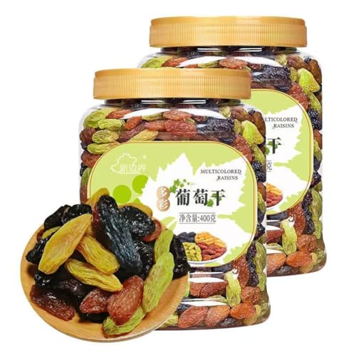 レーズン 青提干 四色混合 無添加 大粒 種なし 甘酸っぱい ぶどう 砂糖不使用 新疆レーズン 新疆特産 製菓材料 レジャースナック (400g*2缶)
