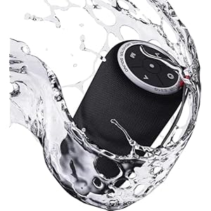 Monster S310 Upgraded Bluetooth Speaker, Portable Bluetooth Speaker, 30W True Wireless Stereo Pairing Deliver Dynamic Sound, IPX6 Waterproof, Bluetooth 5.2 Built-in Mic, 24H,for Family Outdoor Black
