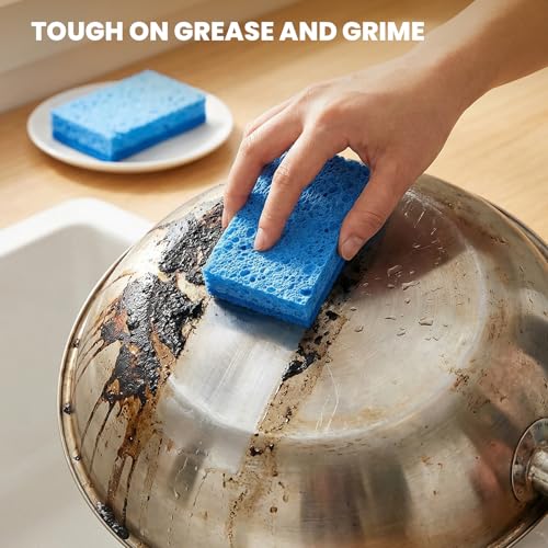 Kitchen Sponges, 12 Count, Non-Scratch Scrub Sponge, Dual Sided Cleaning Sponges for Dishes, Kitchen, Bathroom - Image 3