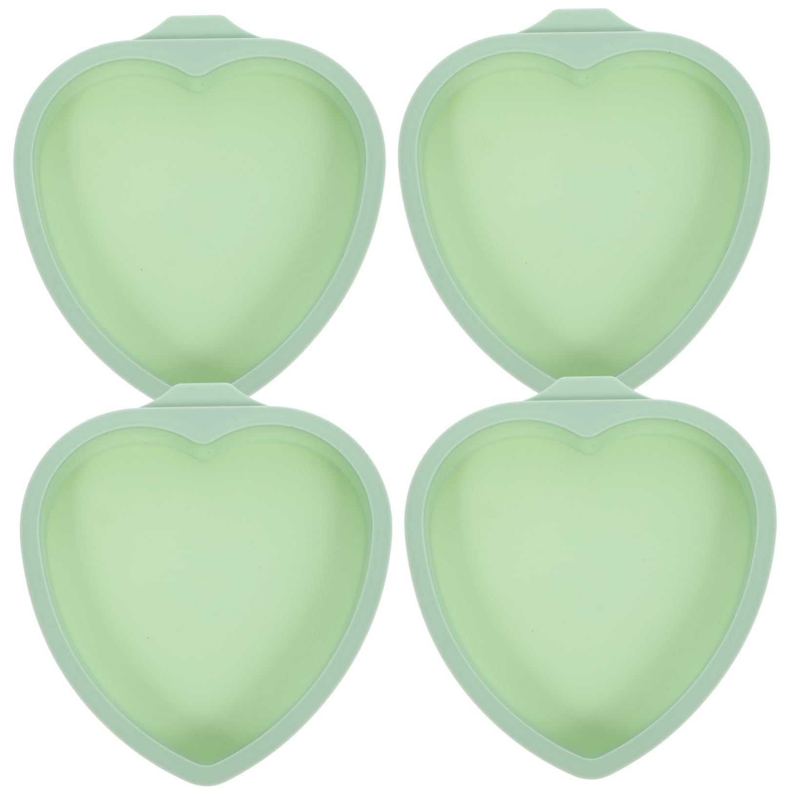 DECHOUS 5 Ensembles Moule À Gâteau En Silicone Gâteau De Forme Petit Moule À Gâteau Moules À Gâteau Fromage Pour La Cuisson Plaque De Cuisson Carrée Gel De Silice Green 4 Pièces * 5