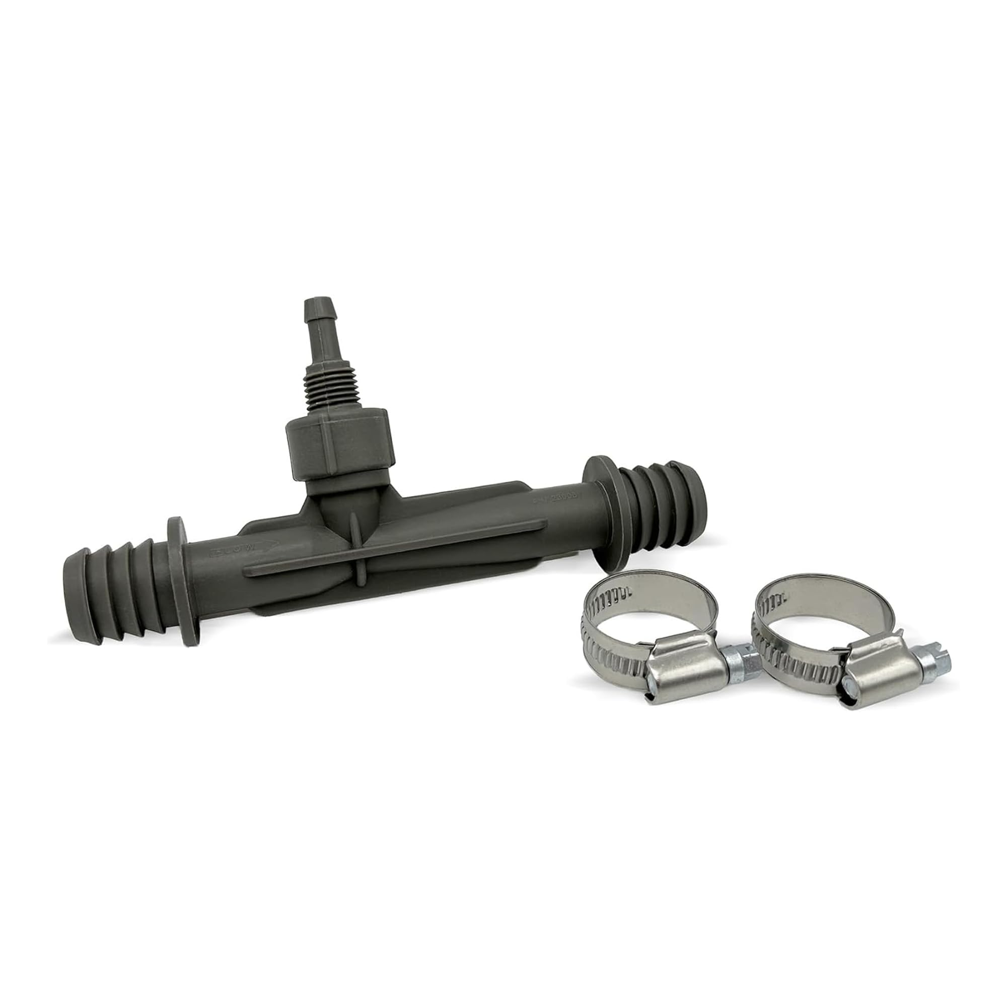 Ozone Venturi Injector for Cold Plunge, Spa, Pool Circulation Pumps or Irrigation, 3/4" Barbed Inlets/Outlets, 1/4" Ozone Injection Port