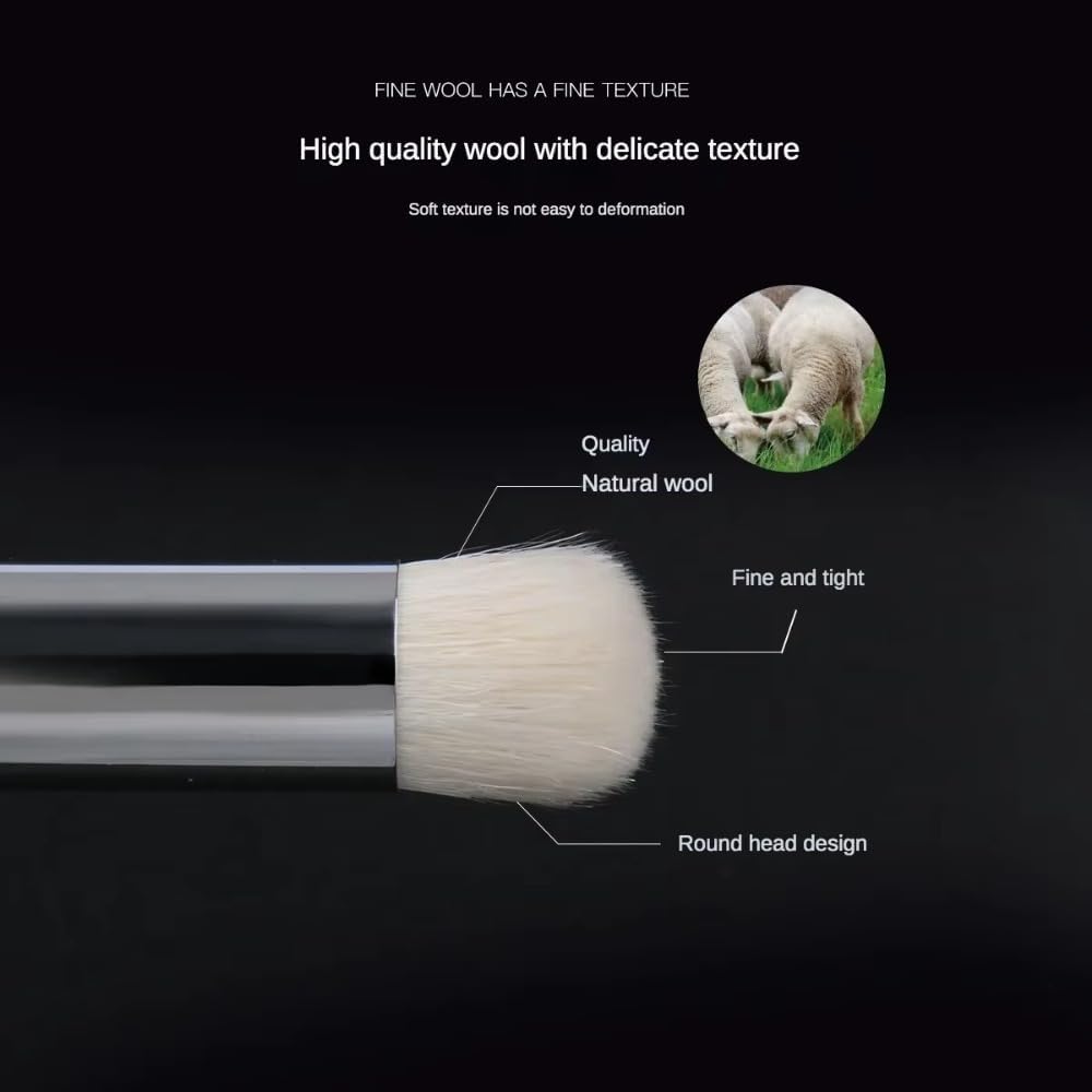 Miniature Paint Brushes Drybrush - 21PCS Round Wool Hair Model Paint Brush Set for Acrylic Watercolor, Detail Paint Brush Dry Brush for 40k Model, Miniature Painting, Citadel
