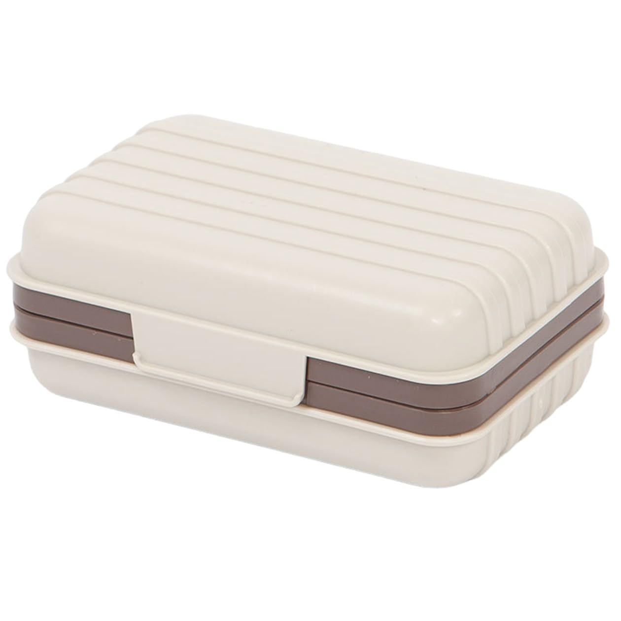 Travel Soap Case with Lid, Portable Soap Dish, Soap Box with Draining Board, Waterproof Leakproof Soap Container Holder for Gym, Travel Soap Box