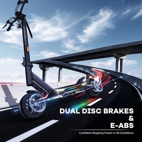 Image of Electric Scooters 30MPH-1000W Motor, Fast Adults Escooter 40 Miles Long Range Battery, 10 Inches Off Road Tires Foldable E-Scooters for Teens and Adult