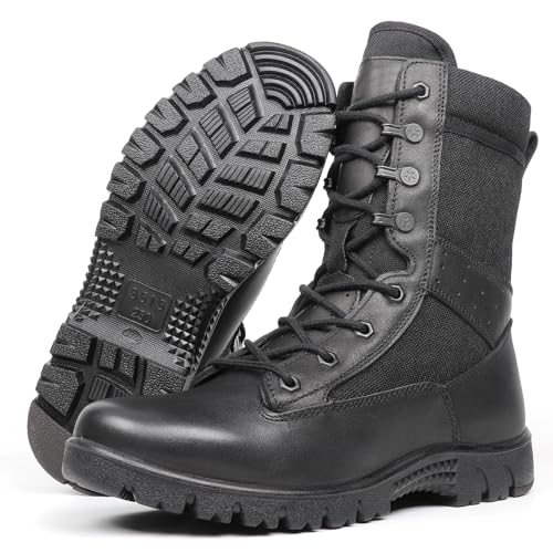 LUDEY Tactical Boots for Men Anti-Slip Comfortable Breathable Military Duty Combat Police Women’s...