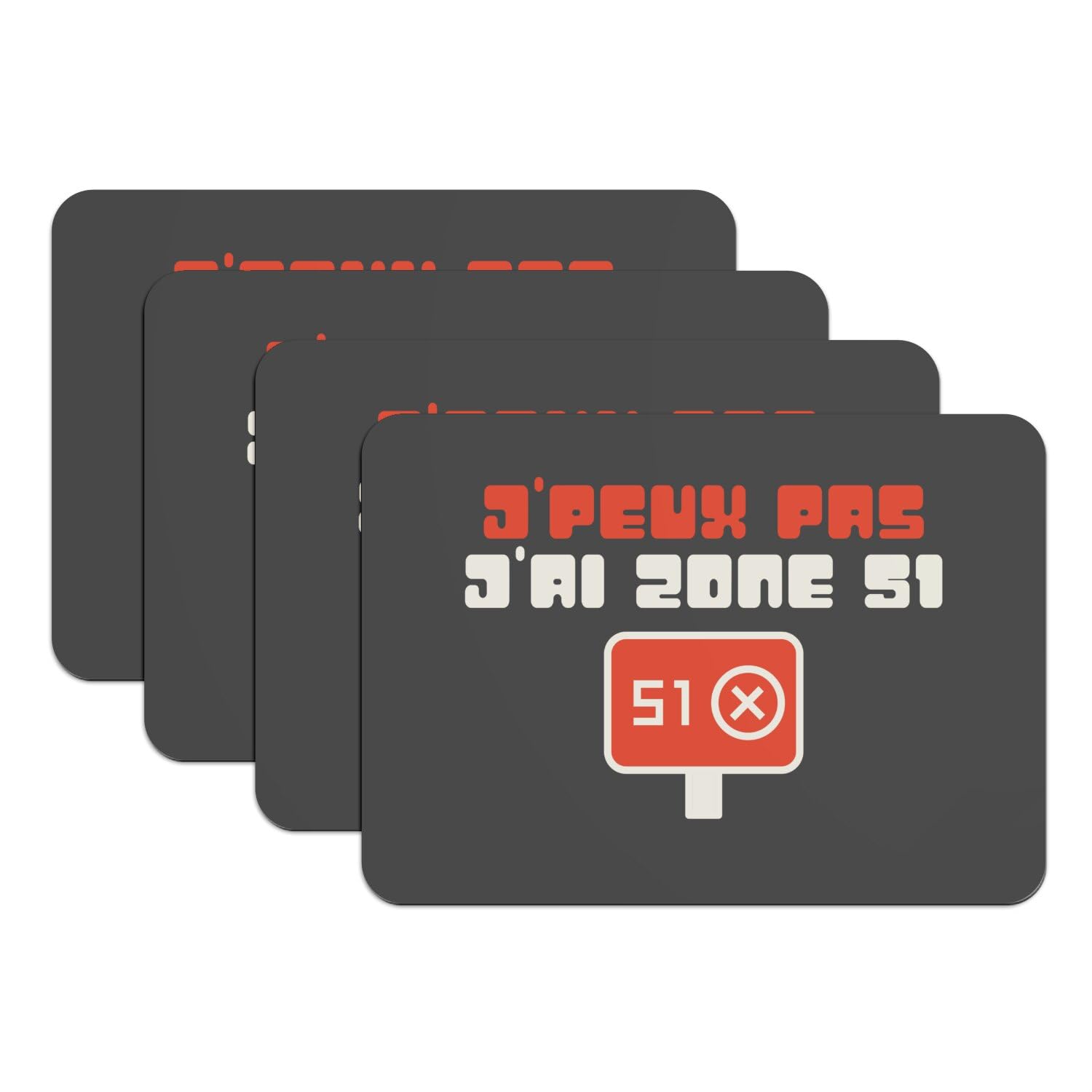 Sets de table humour Zone 51 OVNI le cadeau idéal pour fans de science-fiction