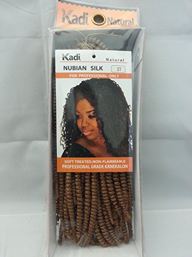 Kadi Natural Braiding Style, Hair Extension, Professional Grade Kanekalon (Nubian Silk, 27 - Honey Blonde)