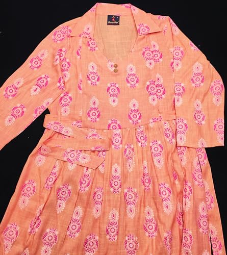 Image of DUMMY SHAPE Maternity Dresses for Women Cotton Rayon | Floral Kurta Pant Dupatta Set with Nursing Zippers to Pre & Post Partum | Feeding Kurtis | Mom to Be Gifts for Pregnant Woman