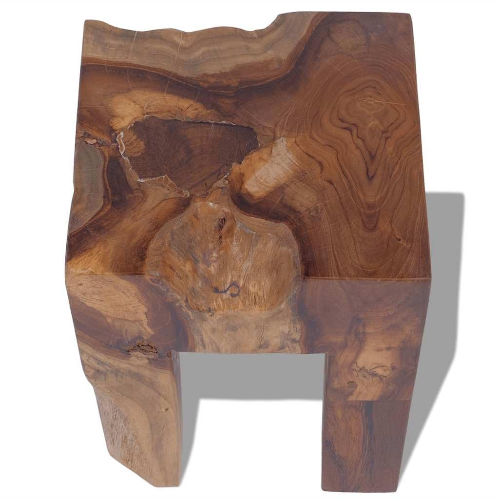 vidaXL Taburete de Madera Maciza de Teca