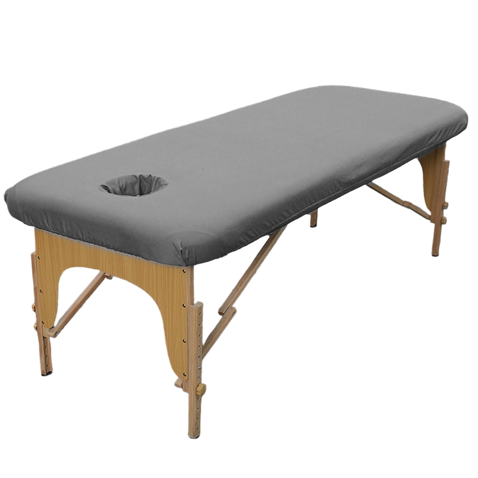 GAOUTO Housse pour table de massage : 80 x 190 cm - Housse pour table de massage résistante à l'huile - Lavable avec trou - Housse de massage élastique pour tables de maquillage, spa, bancs de