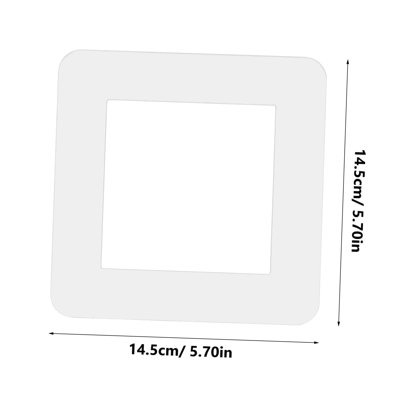 LIFKOME 5pcs Acrylic Light Cover Plate Easy Install Wall Socket Cover Decorative Outlet Wall Protective Acrylic Decor