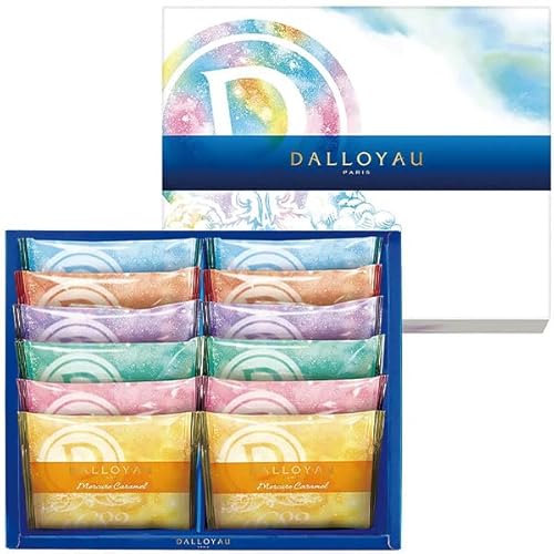 ダロワイヨ コフレユニベール ドゥ|【コフレユニヴェール】テ ヴェール(抹茶)、ショコラ、カフェ、キャラメル、テ(紅茶)、フレーズ各種2枚 計12枚入り|贈物 プレゼント お中元 お歳暮 敬老の日 お礼