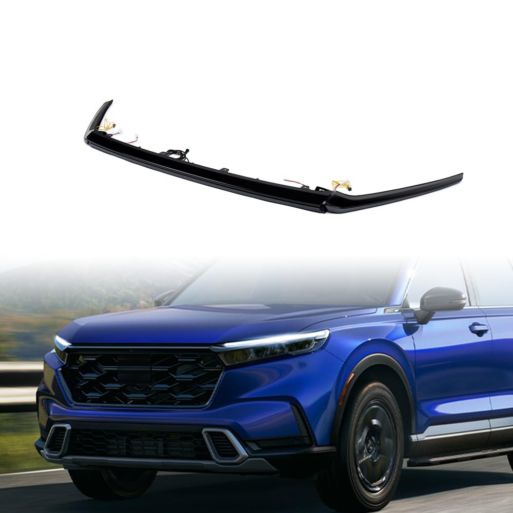 Astra Depot Assembly for 2023-2024 Honda CRV CR-V EX-L EX LX Hybrid Turbo Plus Sport Touring Set 3 pc Hood illumination/Foglight LED Trim/Fender LED Reflector 2024 CRV