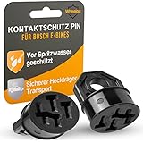 Wheeloo Juego de 2 Tapas para batería Bosch Ebike Pin I para Intuvia, Kiox & Nyon I portabicicletas Protección de Transporte I para Guardar baterías de Bicicletas electrónicas