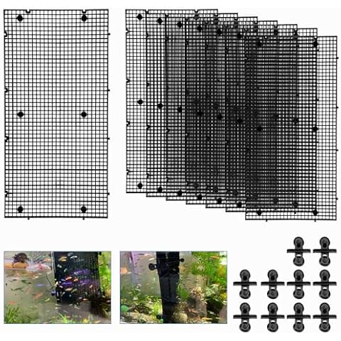 Weramics 8pcs Adjustable Aquarium Divider Cover