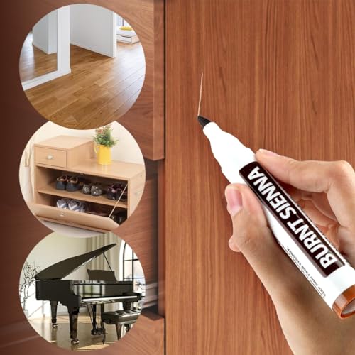 PLKSEI 5 Stück Möbelreparatur Holzmarker Reparatursätze für Möbel kratzen Reparatur von Möbeln Holzmarker Wachsstifte, für Flecken Kratzer Holzböden Tische Schreibtische, Schreiner Bettpfosten