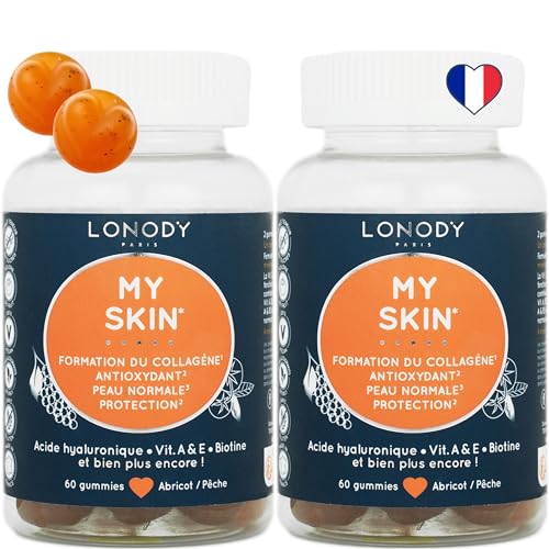 Lonody - Pack 2 Mois Complement Alimentaire Peau, Booster Collagene,