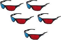 Vista 1 de 5X Anaglifo rojo y azul Dimensional 3D Vision Gafas para TV Juego DVD
