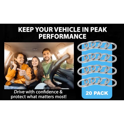 Image of Aluminium Oil Drain Plug Gaskets - 14mm Crush Washer for Leak Proof Sealing - Durable & Reliable Oil Plug Washer - Compatible with Audi & VW Part# N0138157 (Pack of 20)