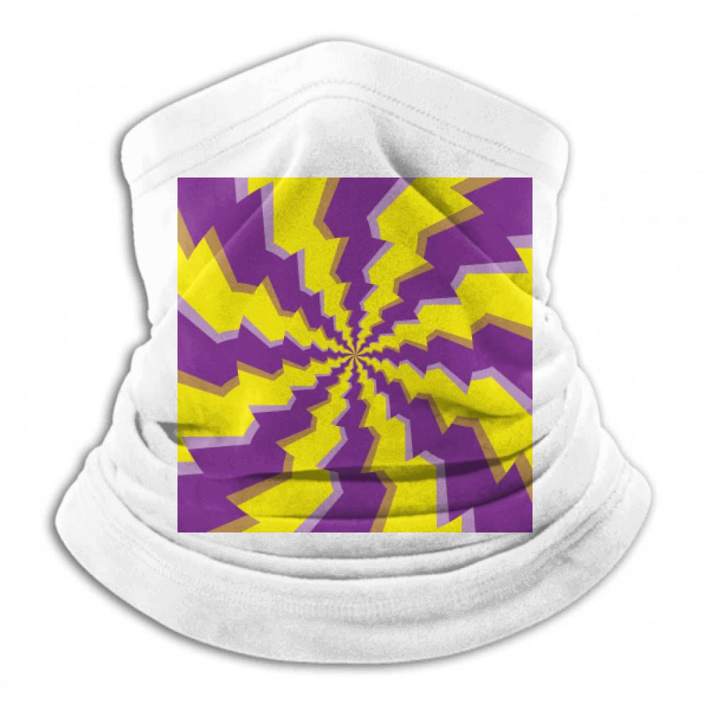 Illusion Lines Loop Repeat Psychedelic Neck Gaiter Warmer Scarf Outdoor Sports
