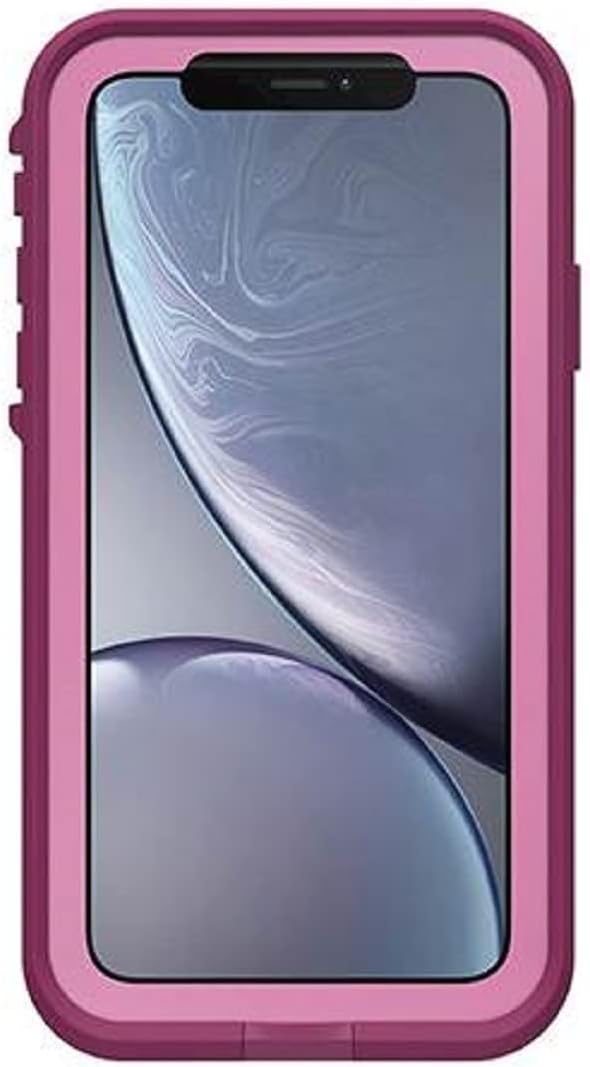 LifeProof FRĒ Series Waterproof Case for iPhone XR (Only) - with Cleaning Cloth - Non-Retail Packaging - Frost Bite (Orchid/Purple Wine/Fair Aqua)