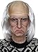 Old Man Wig - White Bald Cap Wigs Ben Franklin Einstein Costume