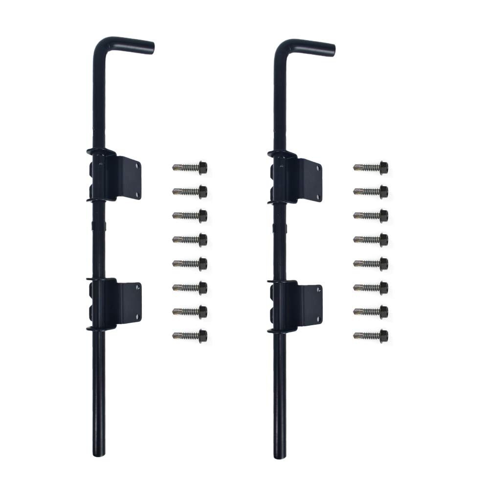 Buy Cane Bolt Heavy Duty Gate Drop Rod 18 inch Steel with Black Finish