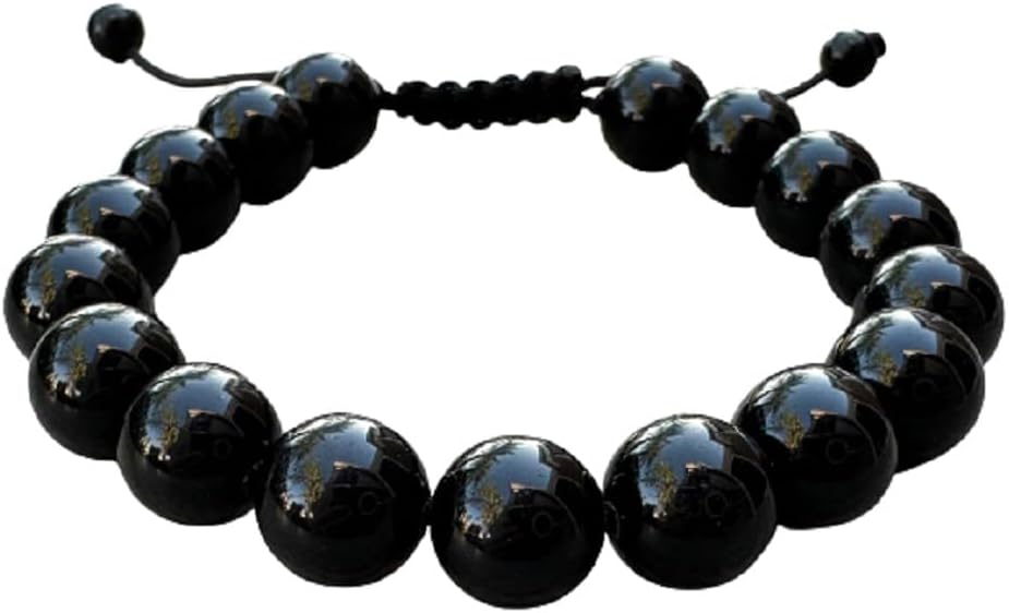 WHOLESALE 10 Pcs Grade A ++ Gemstone Round Bead Adjustable Bracelet 10mm, Genuine Crystal Bead Bracelet, Gift for Men & Women