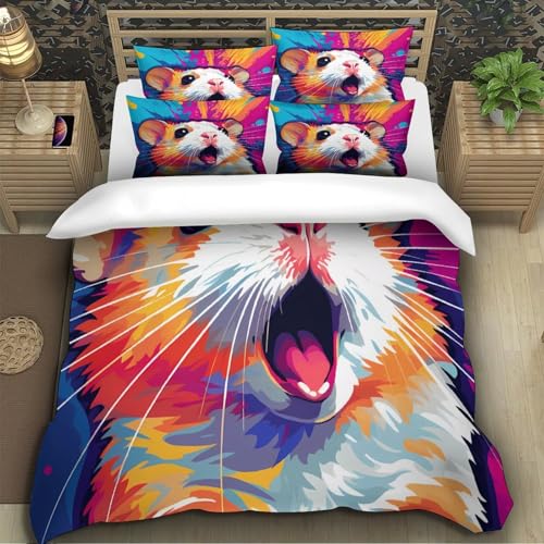 Parure de lit microfibre HamsterPop housse de couette 135x200 - 5
