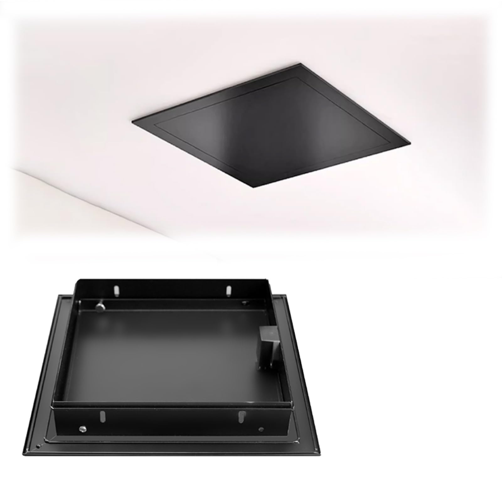 Trappe de service push-open en aluminium durable pour mur