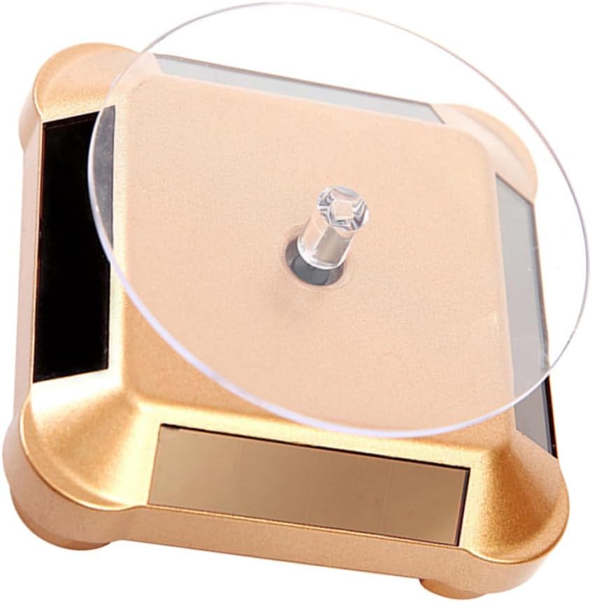 Electric Rotating Display Stand Solar-powered Phone Stand for Bed Rotation Load Capacity for Jewelry Watches