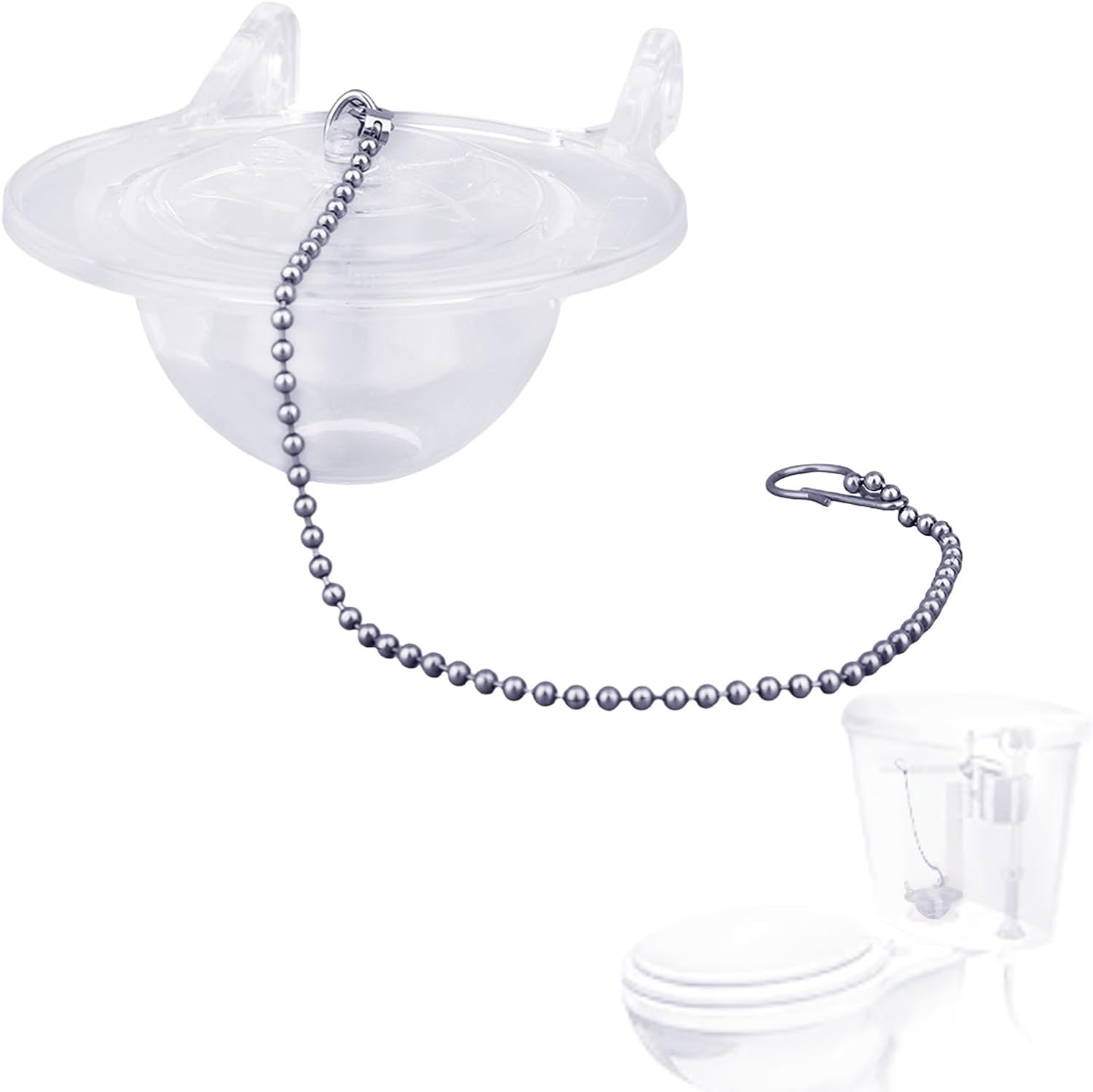 3 Inch Toilet Flapper Replacement, Silicone Toilet Bowl Stopper Flappers Easy to Install Water Conserve Plug Repair Parts Inside Tank Flap Flusher Replacement Kit Fits 3 Inch Flush Valve (Blue)