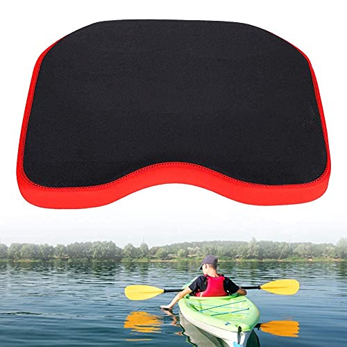 Greensen Kayak Seat Cushion, Thicken Soft Kayak Canoe Fishing Boat Sit Seat, Tailbone Pain Relief, for Outdoor Watersports and Recreation Fishing Camping Padded Cushion Pad,Black