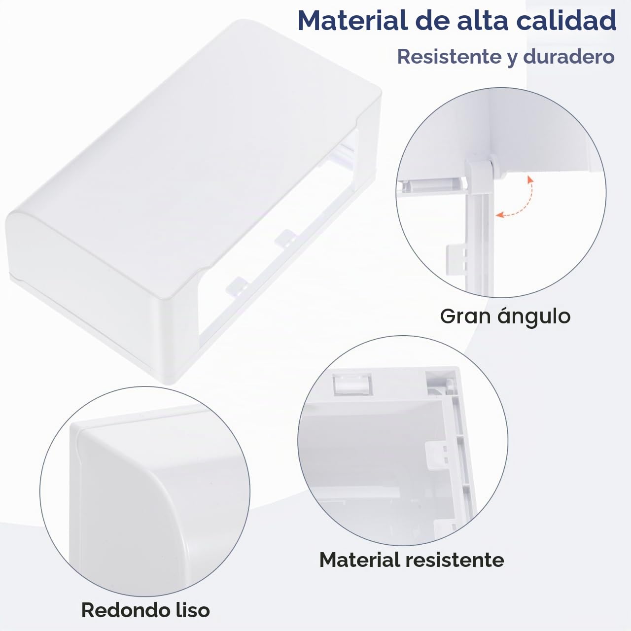 POPETPOP Tapa Adhesiva Para Enchufe Doble Caja De Enchufe Impermeable Con Cubierta Protectora Resistente a Salpicaduras Para Cocina Baño Y Sala De Estar Instalación Fácil