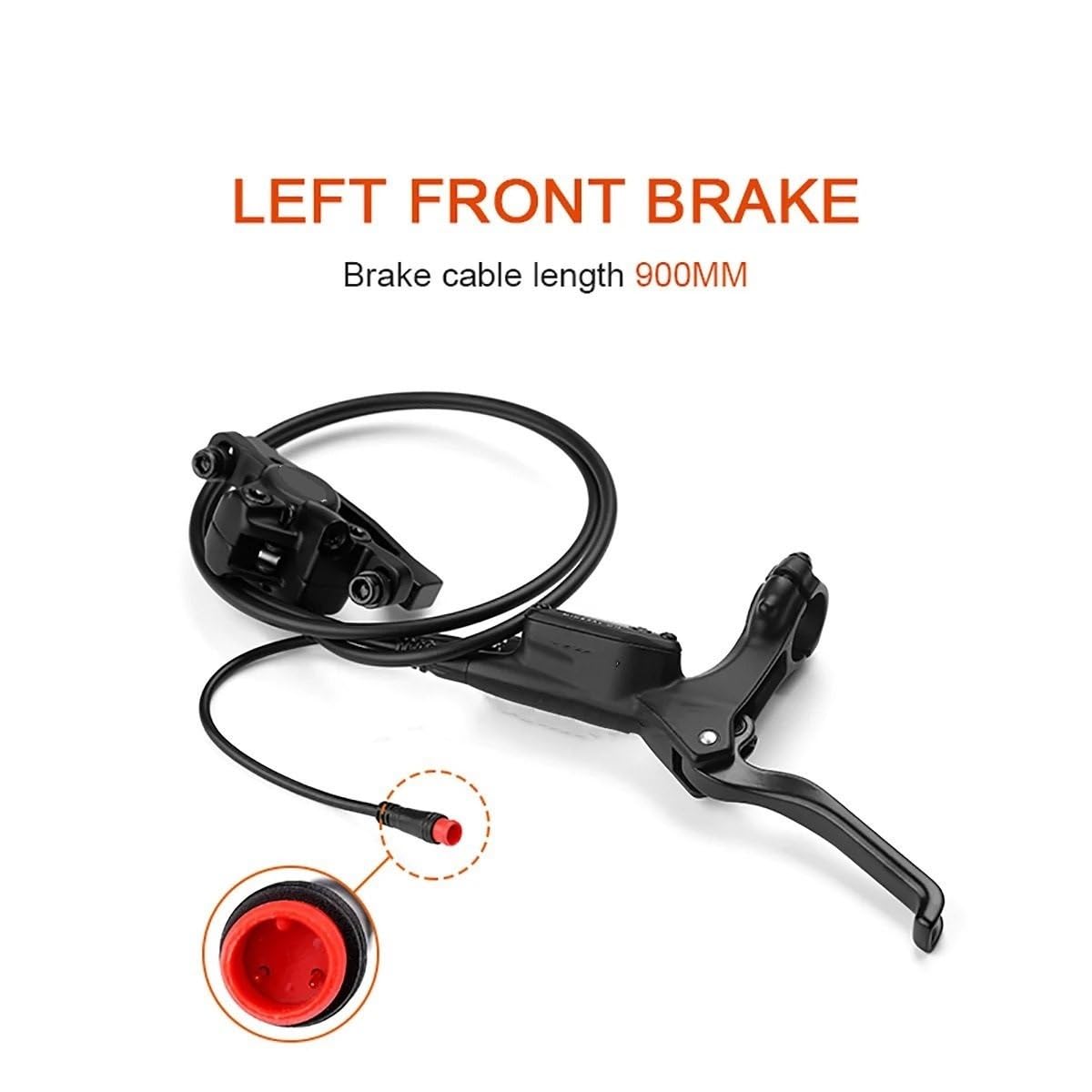 Juego de Frenos de Disco hidráulicos para Bicicleta HD-E350, 900mm, 1850mm, Control de 2 Pines, Control de Potencia, Freno de Apagado
