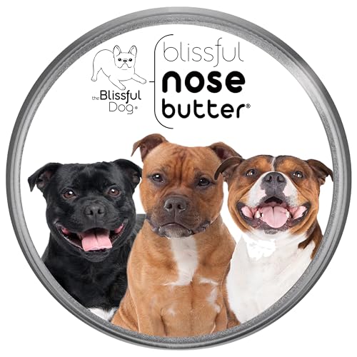 Image of The Blissful Dog Staffordshire Pitbull Terrier Unscented Nose Butter - Dog Nose Butter, 4 Ounce