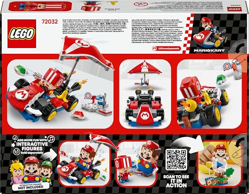 LEGO Super Mario : Mario Kart – Kart Standard - Figurine de Toad - Jeu de Construction d'un Jouet Voiture et Cadeau pour Les garçons, Les Filles et Les passionnés de Jeu vidéo dès 7 Ans 72032