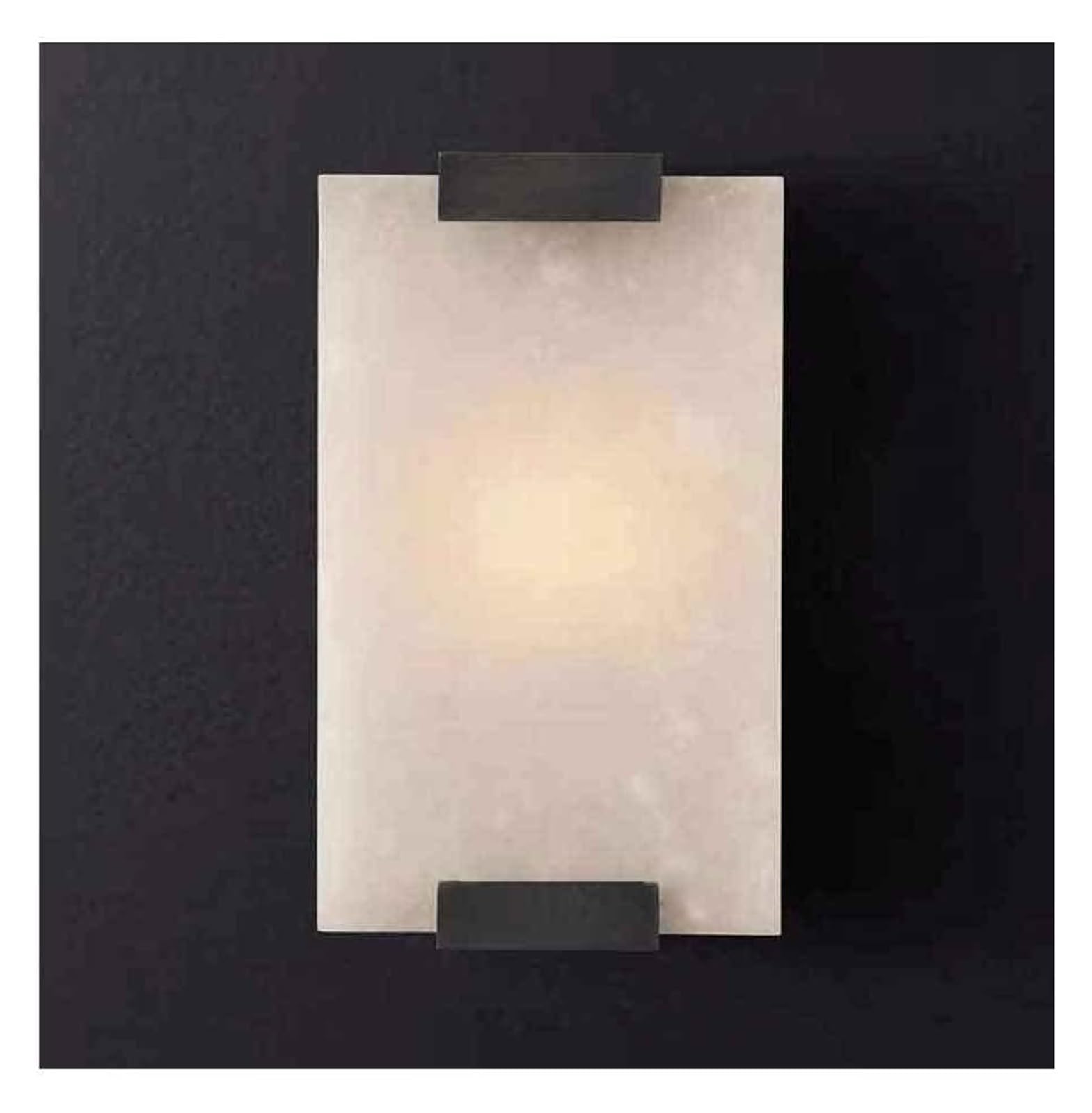 KBUUKYYXouy Rectangular Marble Lampshade Brass Wall Sconce, Modern Art Decor Wall Mounted Lamp Light,for Home Decor,Gold-Short(OneColor,Short)