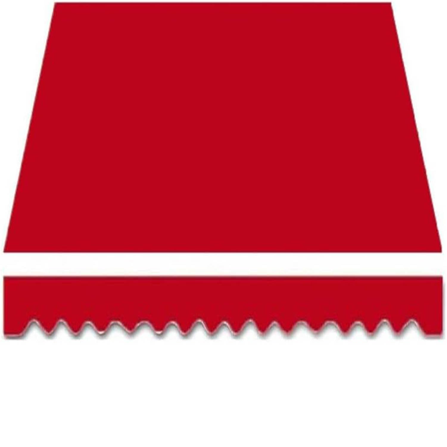 Lona impermeable para toldo de poliéster grueso de 320g/m² con cenefa para terraza