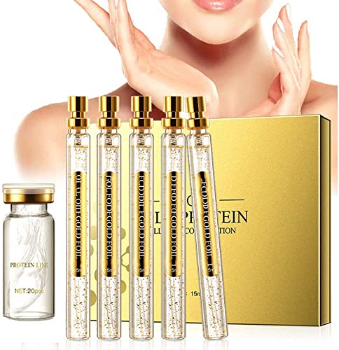 InstaLift Protein-Fadenlifting-Set, Kombination aus löslichem Proteinfaden und Nano-Gold-Essenz, aktiver Kollagen Fade Fine Lines Thread face lifting tape (1 Set) Cover