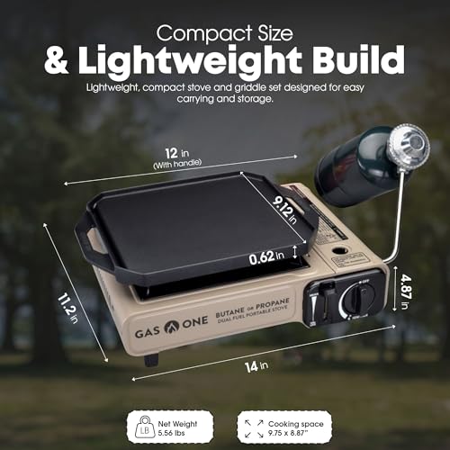 GasOne Dual Fuel Portable Camp Stove