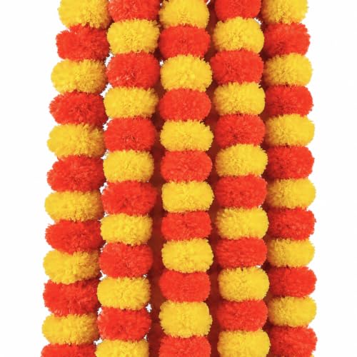 DIKANG Marigold Artificial Flower for Diwali Decoration (Multicol...