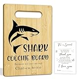 Shark Coochie Board Cutting Board, Bamboo Chopping Boards, Personalised Birthday Gifts Housewarming Gifts for Women Men Friends, Funny Cutting Boards Kitchen Gift & Decor -16