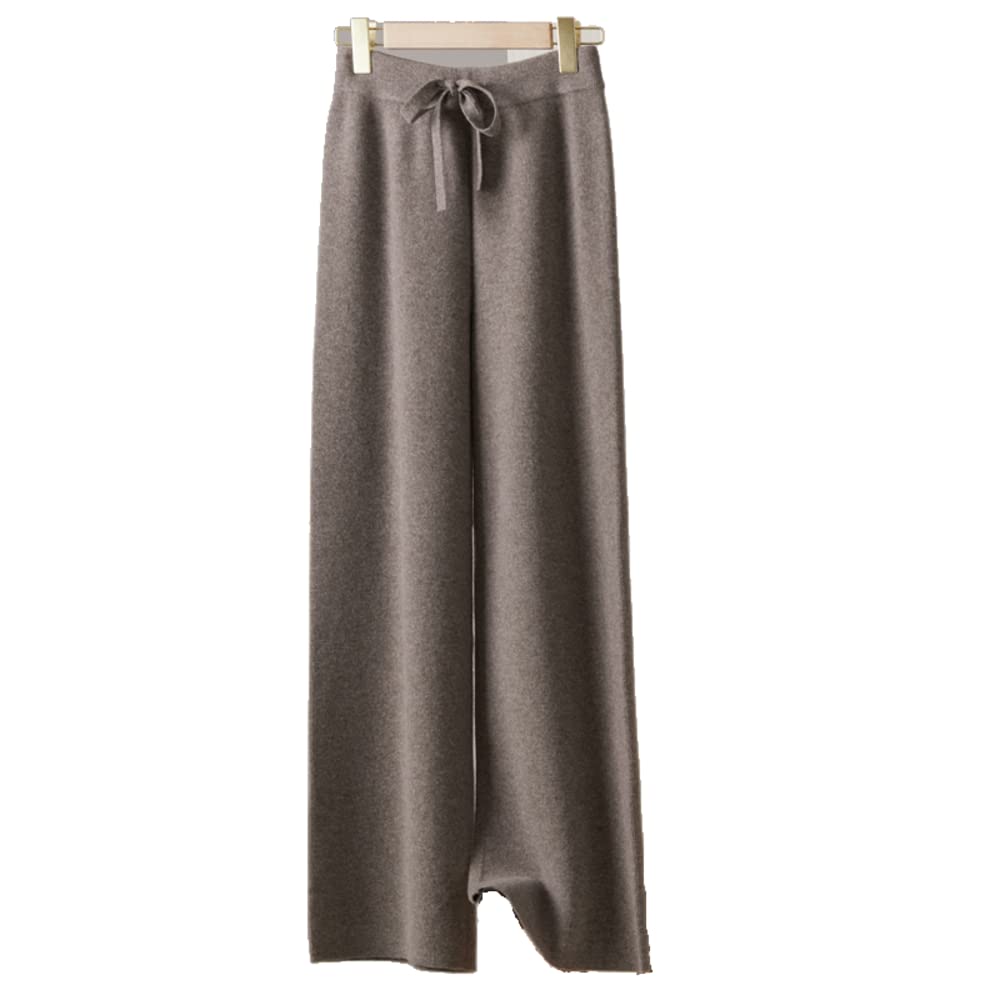 Winter Fall for Womens Casual High Waist Trousers Australian Wool Wide Leg Pants