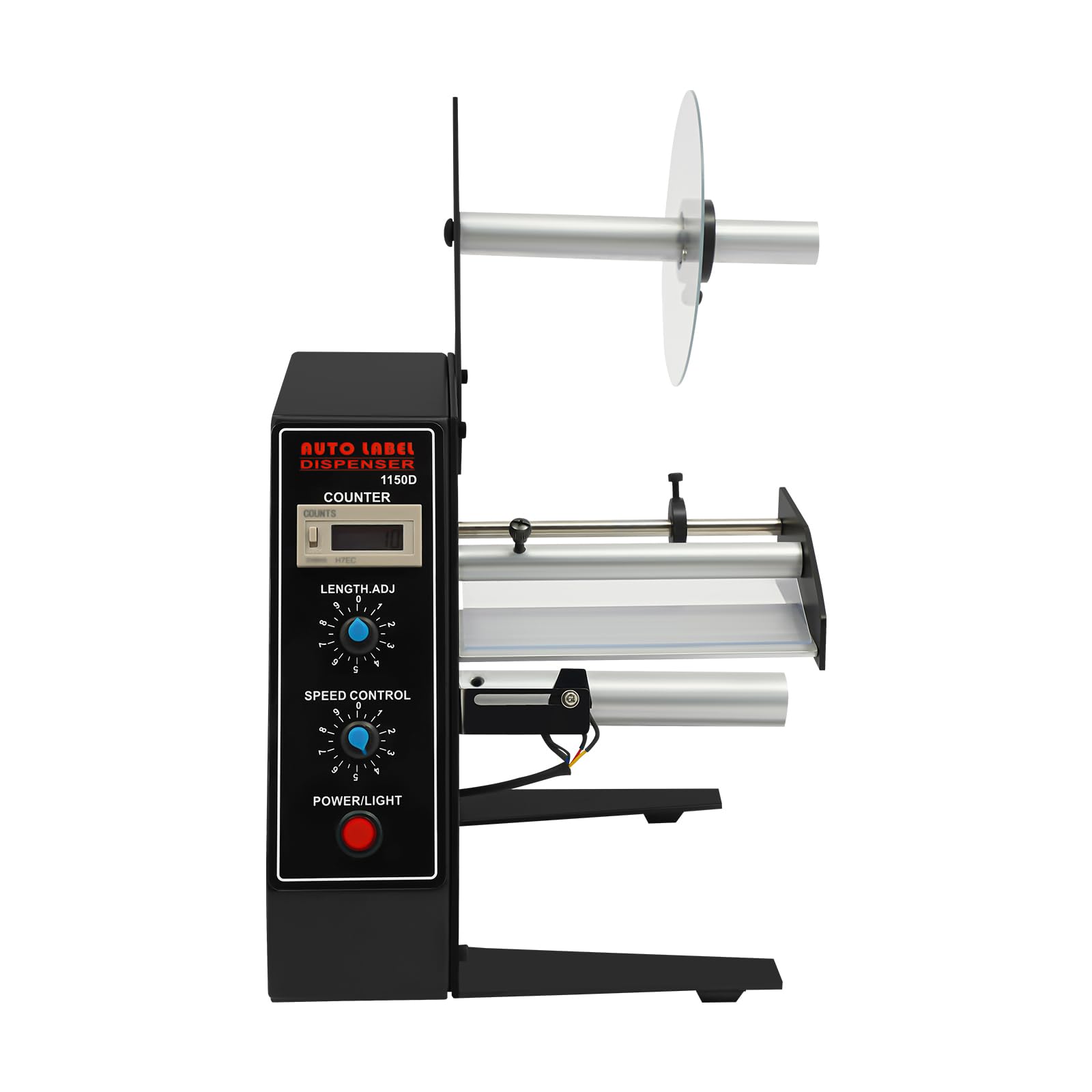 Automatischer Etikettenspender, Breite 5-140 mm, Länge 10-150 mm, Etiketten Applikator, Max Zählung 0-999999, für Schule, Supermarkt, Büro