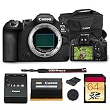 Canon EOS R6 Mark III Mirrorless Camera | Full-Frame RF System Body with Advanced AF, High-Speed Performance & 4K Video | for Weddings, Sports & Creators (7084C002) + 64GB Card + Canon 200ES Bag