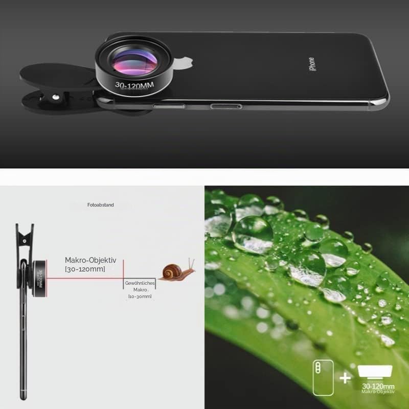 Makro-Objektiv Mit Großer Reichweite, 30-120 mm, Für iPad, iPhone, Samsung, Android, Pixel, Telefon - Mit Sternenlicht, CPL-Filter Und 37-mm-Clip